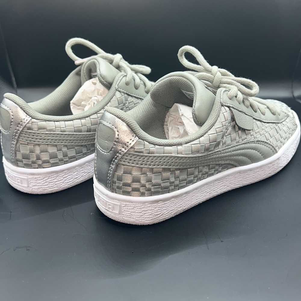 PUMA BASKET GREY COLOR SIZE 6.5 PREOWNED